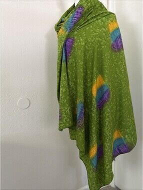 InGear Hawaii Womens Scarf Sarong Wrap Large Green Brush Stroke Made India 42-68